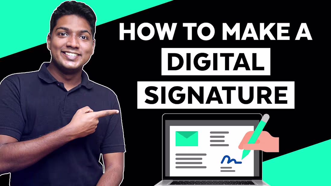 Cover image for How to make Electronic Signature - YouTube
