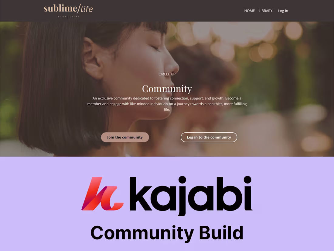 Cover image for Kajabi Community Build