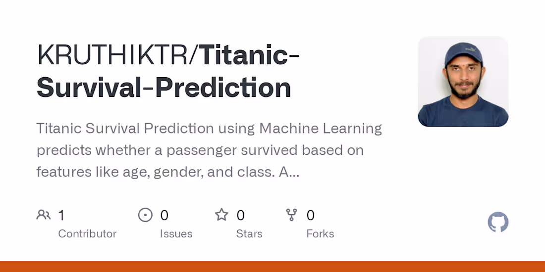 Cover image for Titanic Survival Prediction Using Machine Learning
