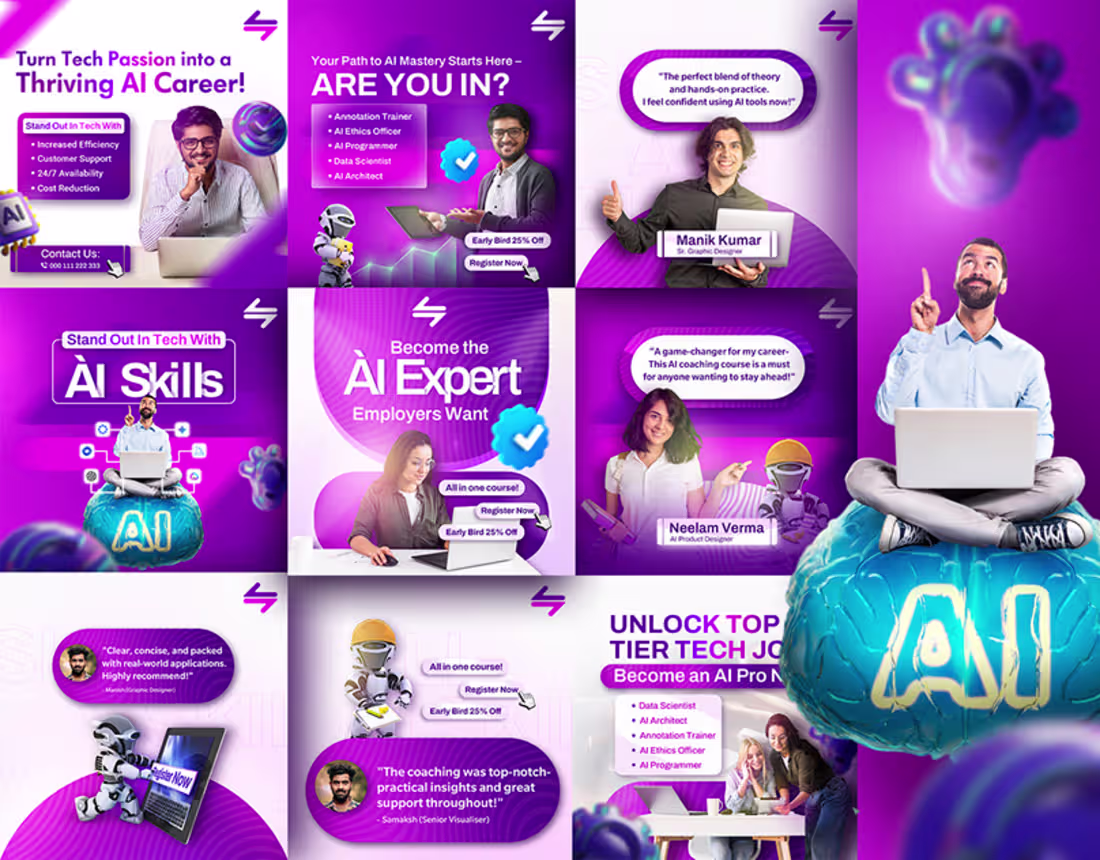 Cover image for Social Media Posts- AI Career Coaching