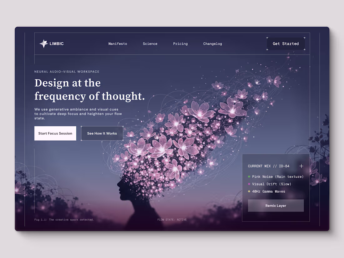 Cover image for LIMBIC AI - Hero section exploration