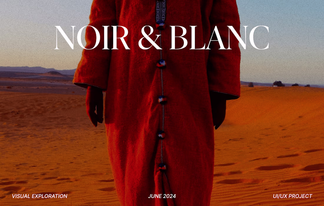 Cover image for NOIR & BLANC CLOTHING