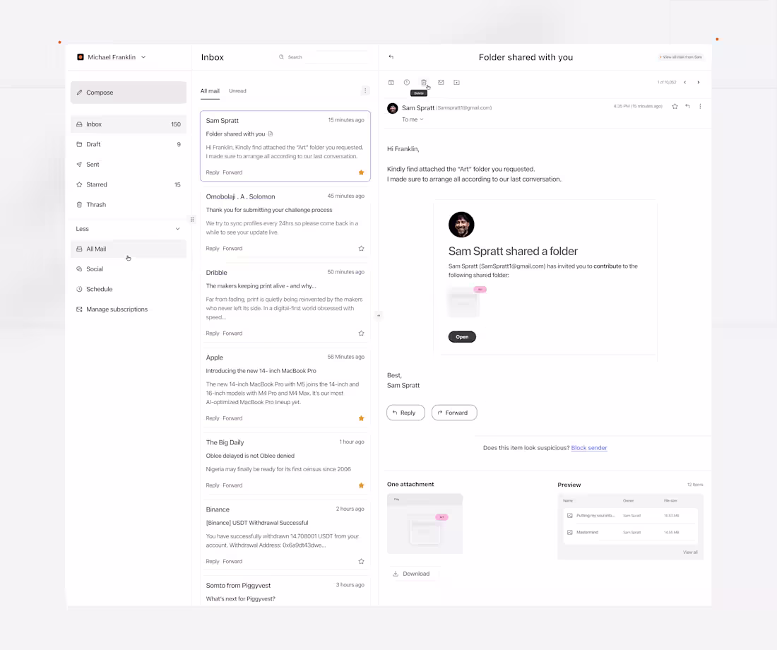 Cover image for How to design an AI Email Web Application Dashboard. 1/2 - W...