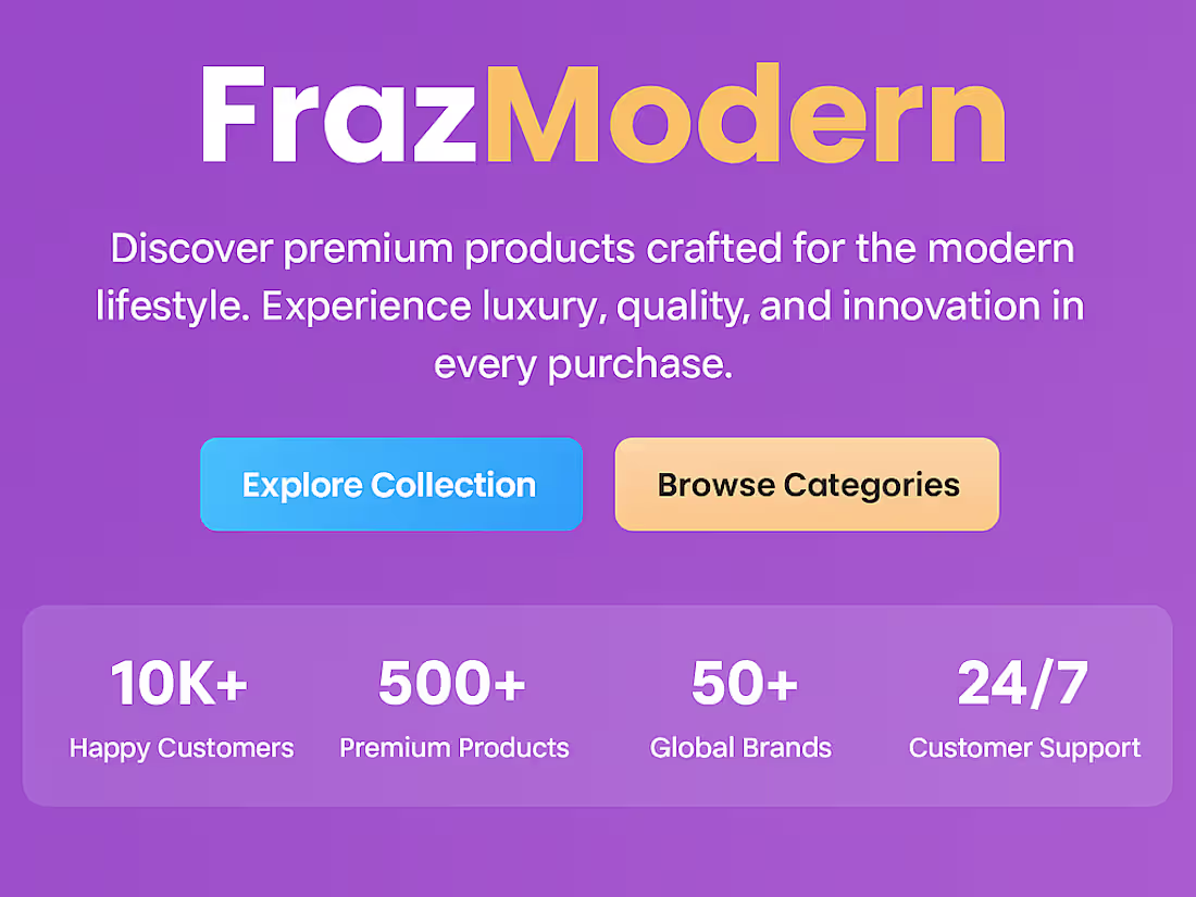 Cover image for Fraz Modern Store
