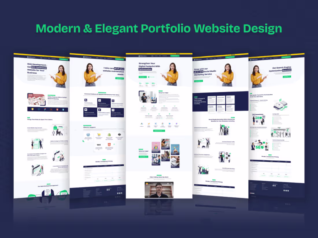 Cover image for Modern & Elegant Portfolio Website Design