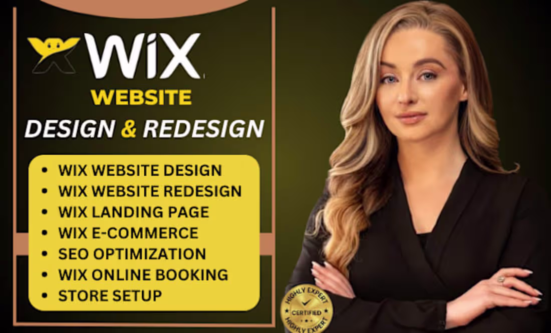 Cover image for I will wix website design wix website redesign, redesign wix we…