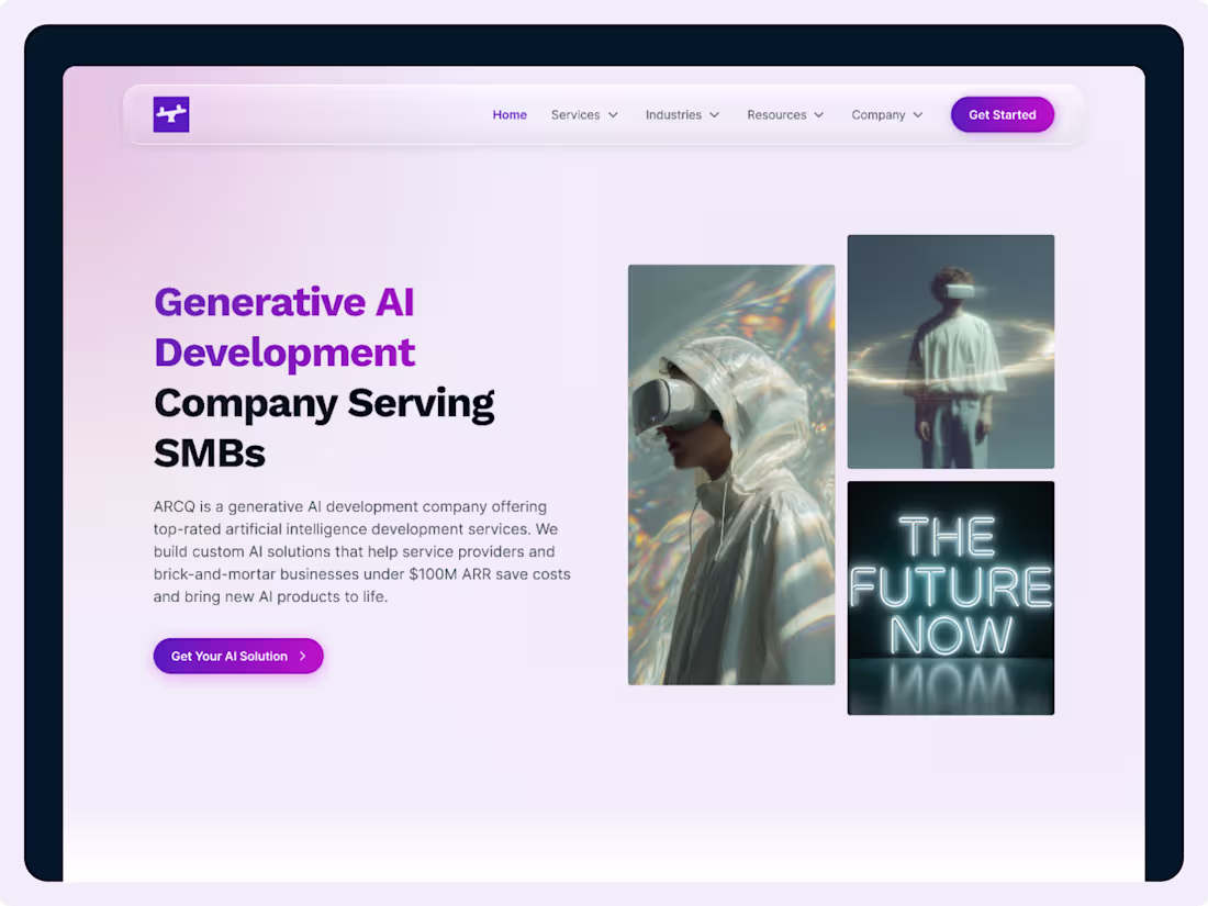 Cover image for ARCQ AI Website Redesign