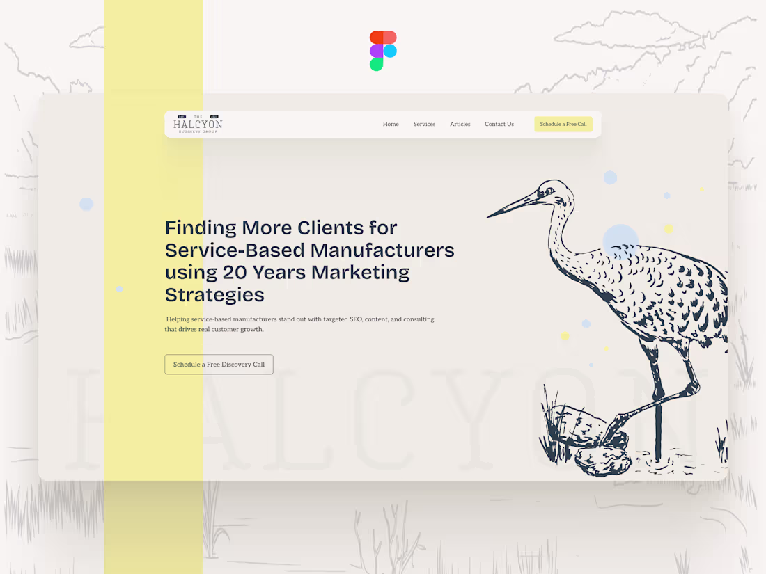 Cover image for Halcyon Consulting Business