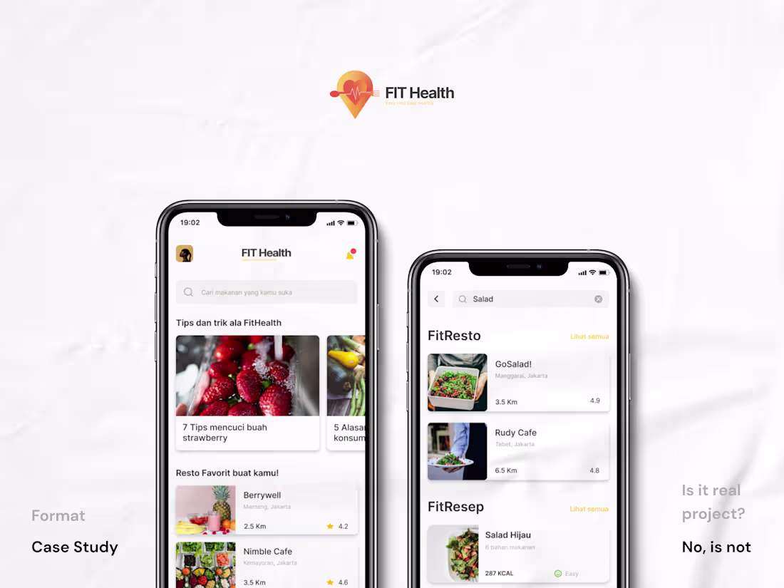 Cover image for FitHealth - Foodie App