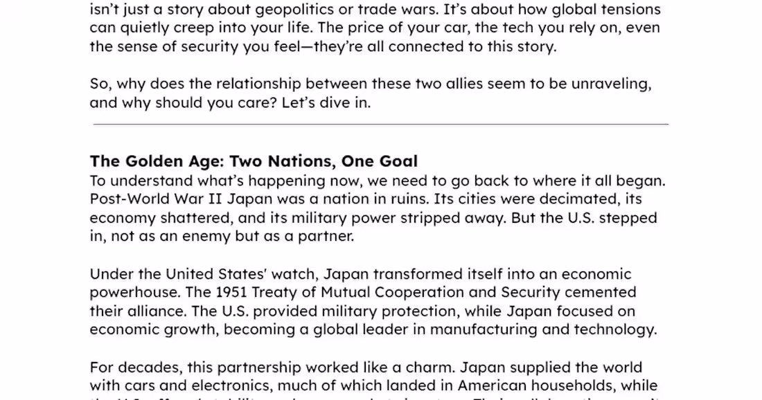 Cover image for Why Japan and the US are Falling Out