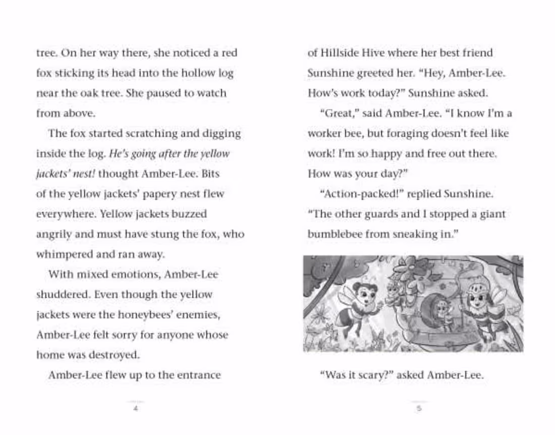 Cover image for Decodable Phonics Chapter Book - Trouble at Hillside Hive