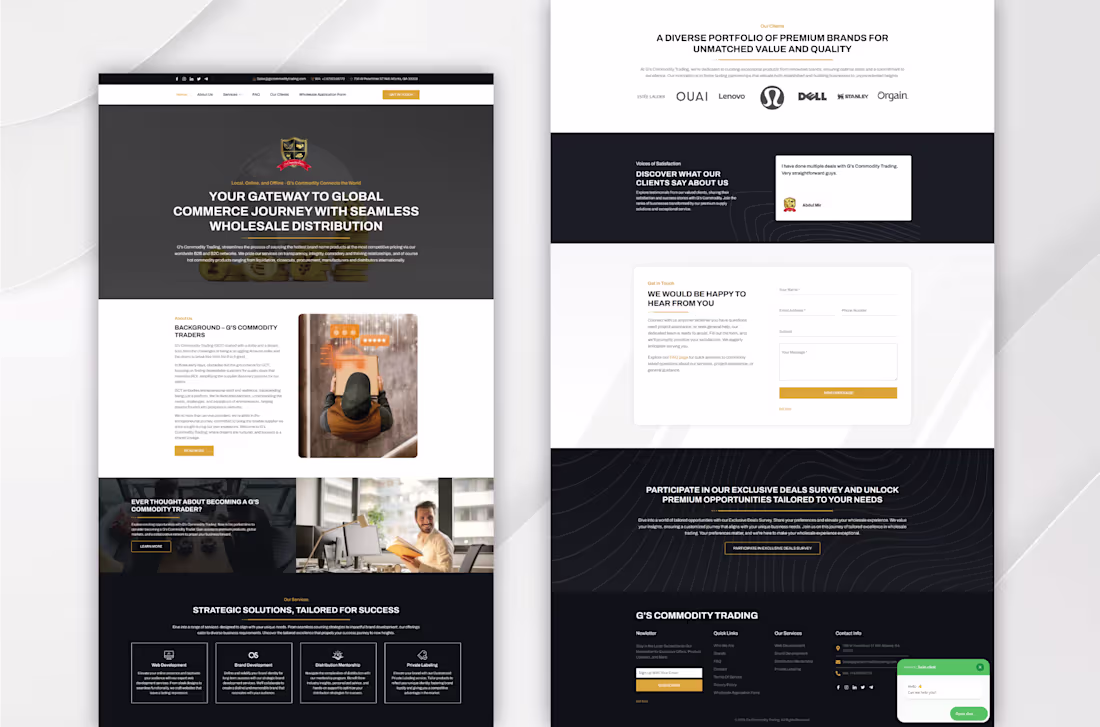 Cover image for GS Commodity Trading WordPress Website Design & Development