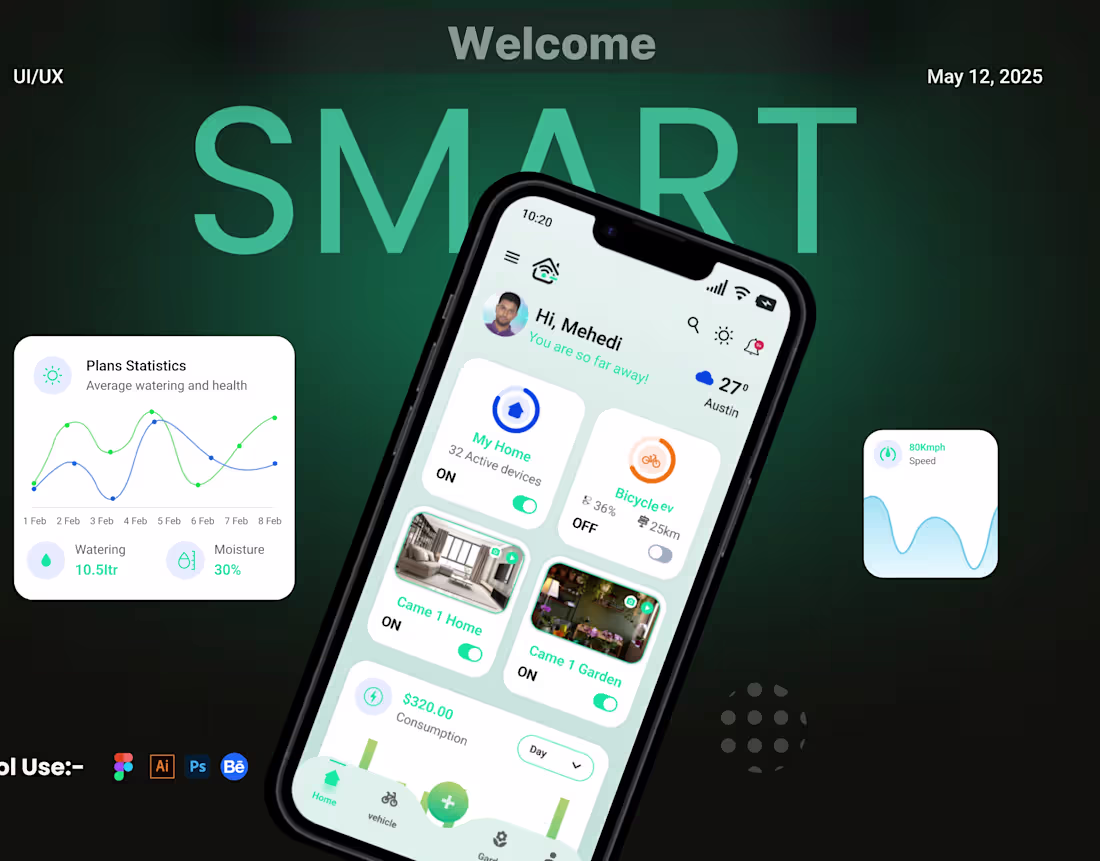 Cover image for Smart – Mobile App UI/UX Design