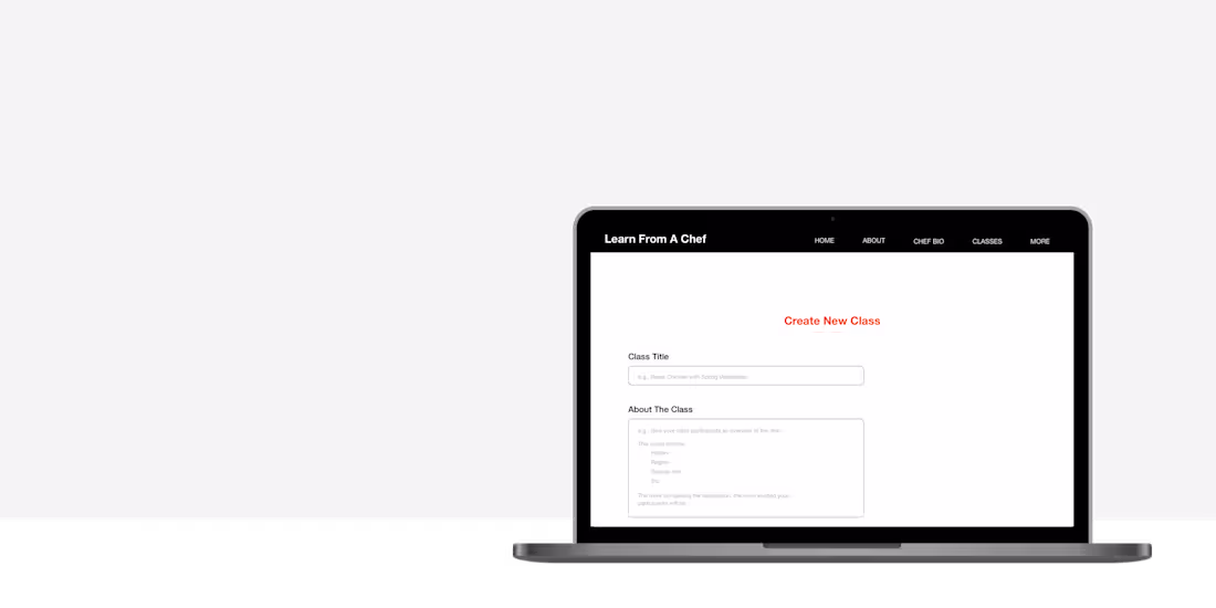 Cover image for Learn From a Chef