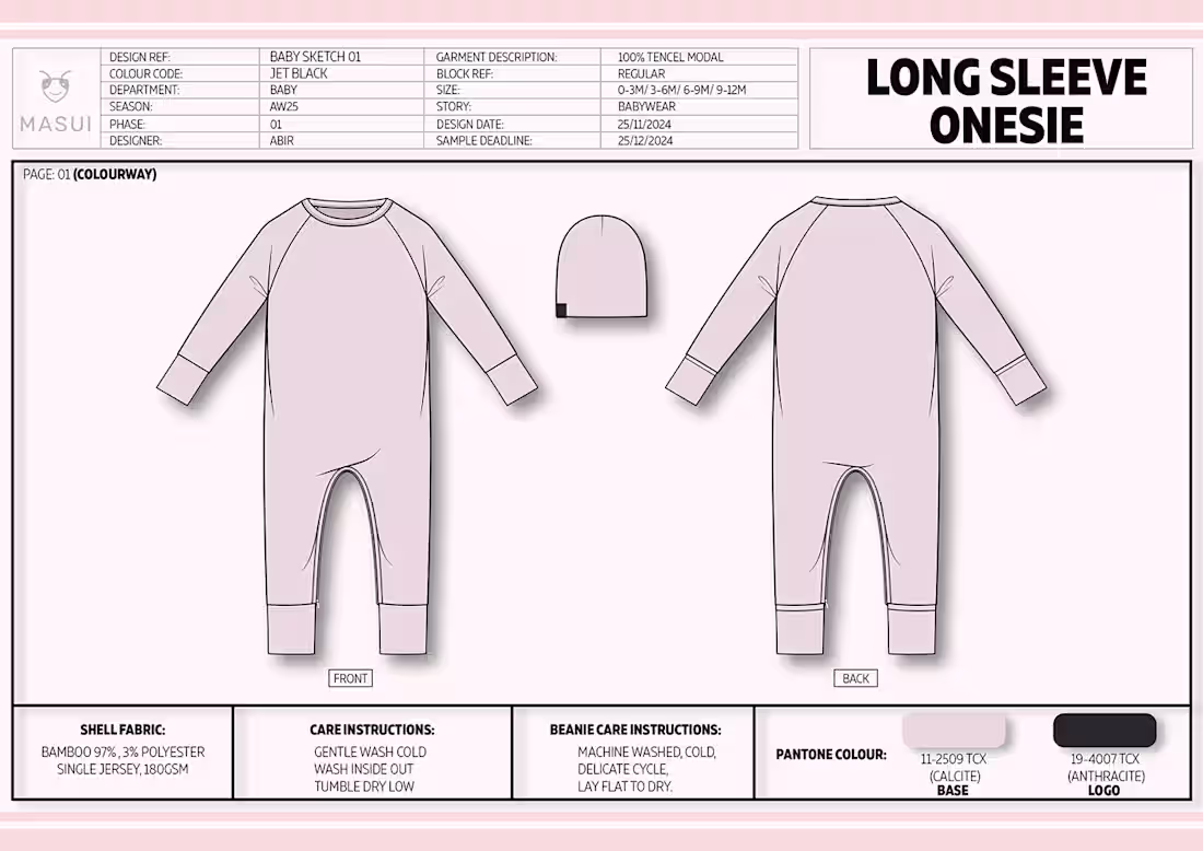 Cover image for Baby Romper Tech Pack: Behance