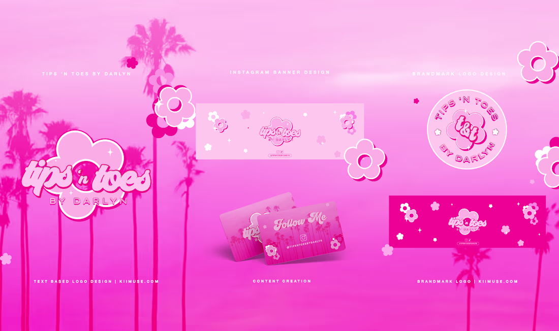 Cover image for Tips ‘n Toes | Nail Tech Logo Development 