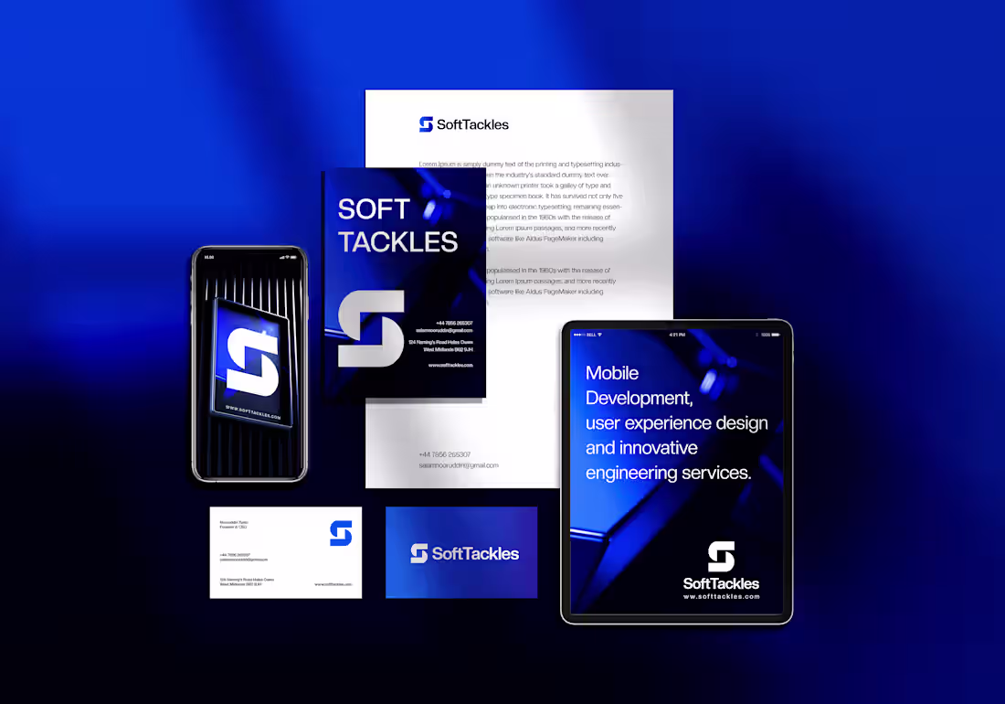 Cover image for Soft Tackles/ Branding for Web Developing Agency