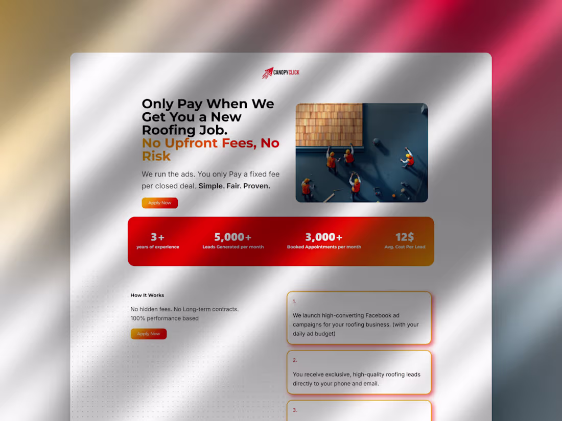 Cover image for CanopyClick Landing Page