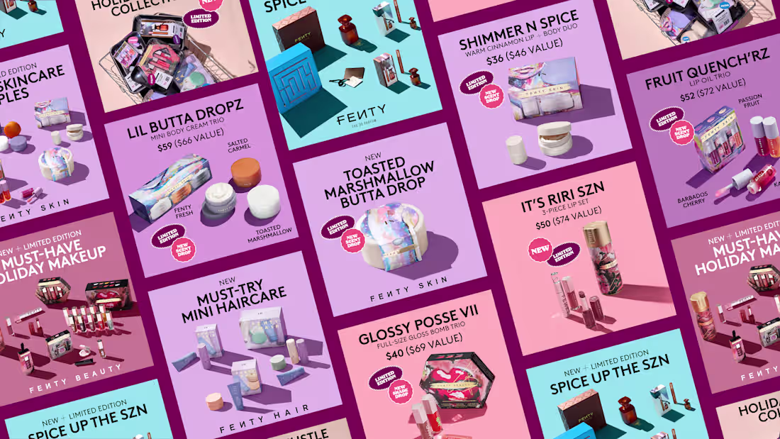 Cover image for Fenty Beauty Holiday Campaign - Performance Marketing