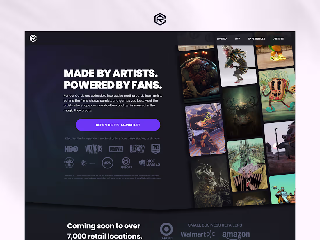 Cover image for Render Cards - Framer Landing Page