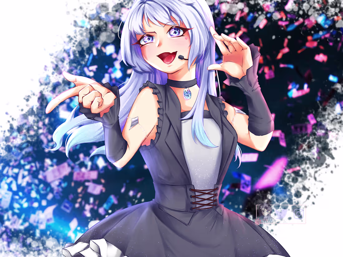 Cover image for Half Body Anime-style