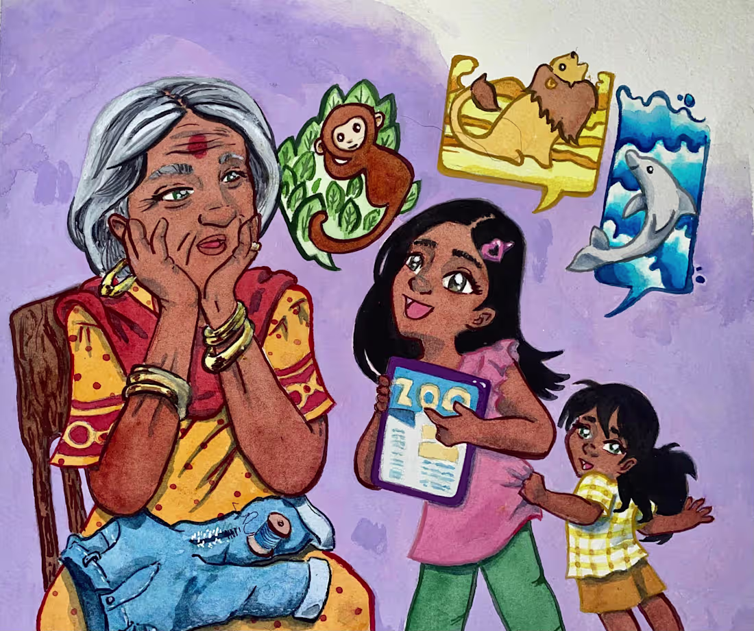 Cover image for Let's go to the zoo