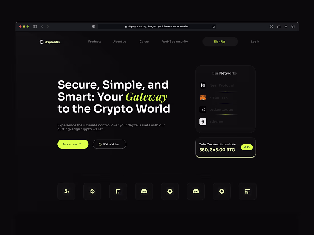 Cover image for Criptoage Framer Website Development