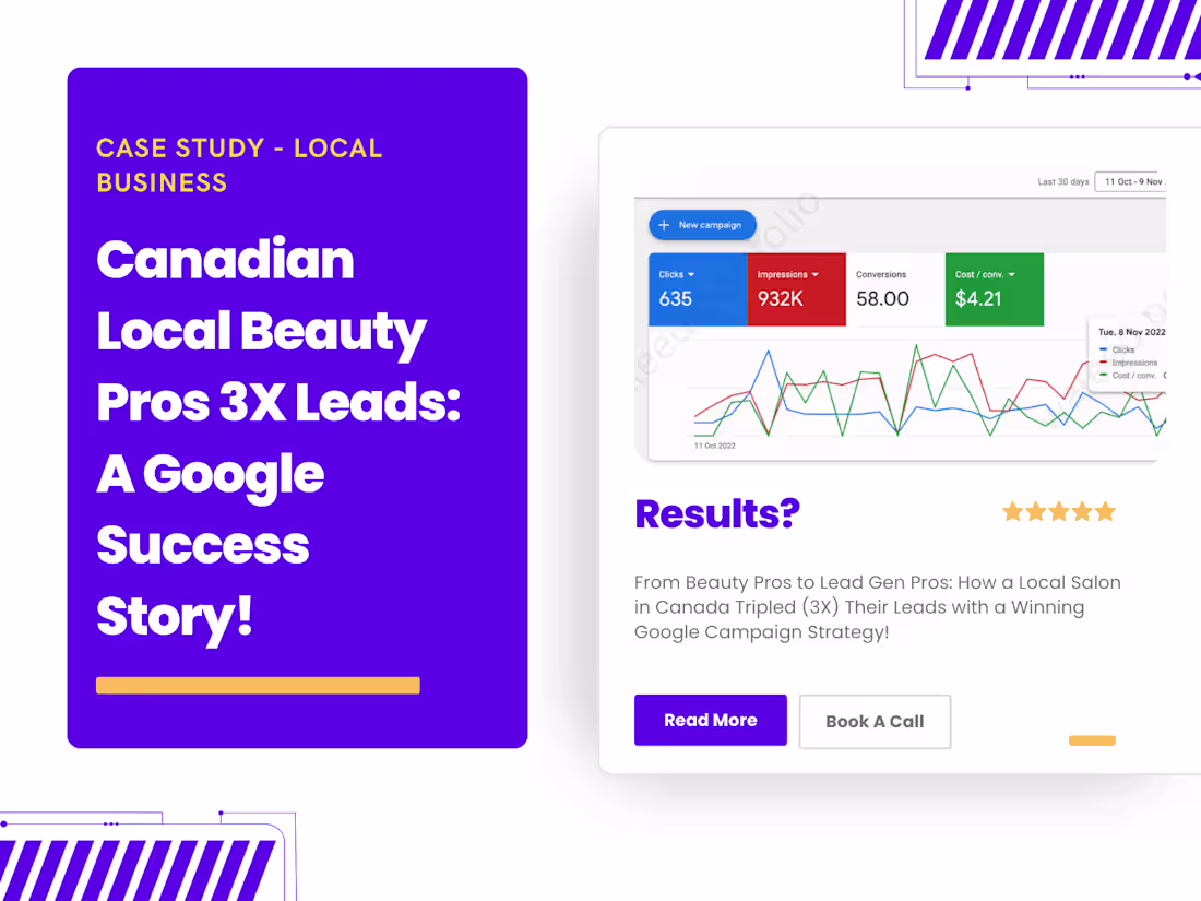 Cover image for Canadian Local Beauty Pros 3X Leads: A Google Success Story!