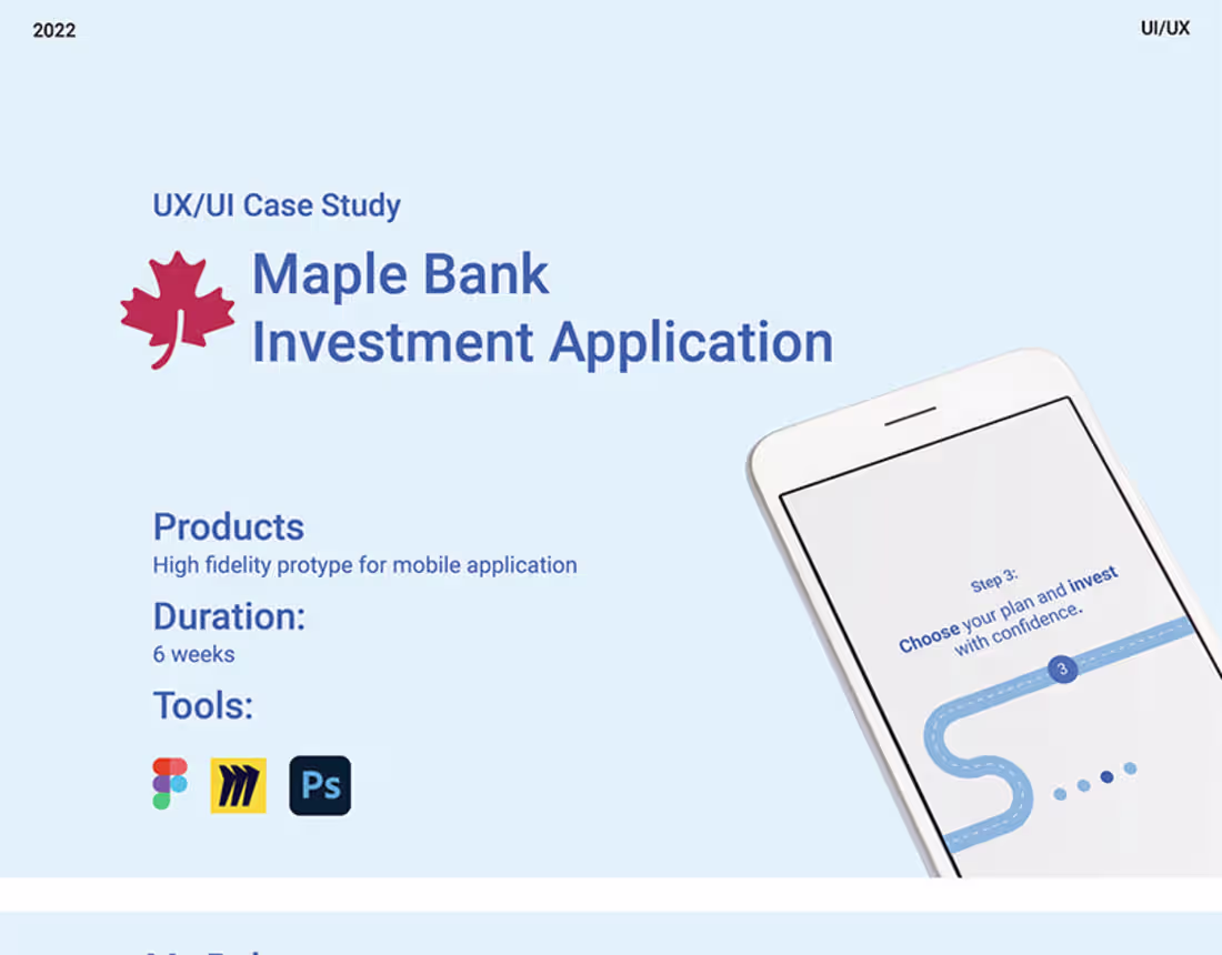 Cover image for Maple Bank Investment App | Behance :: Behance