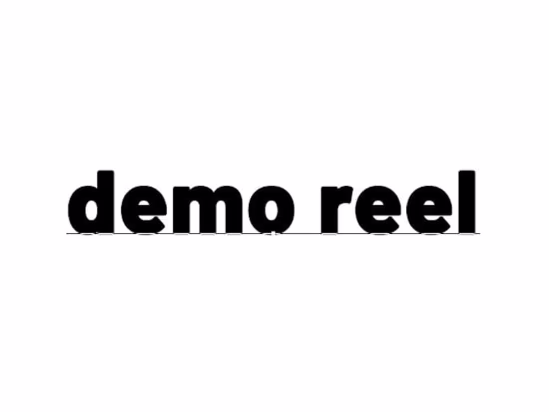 Cover image for demo reel 2023