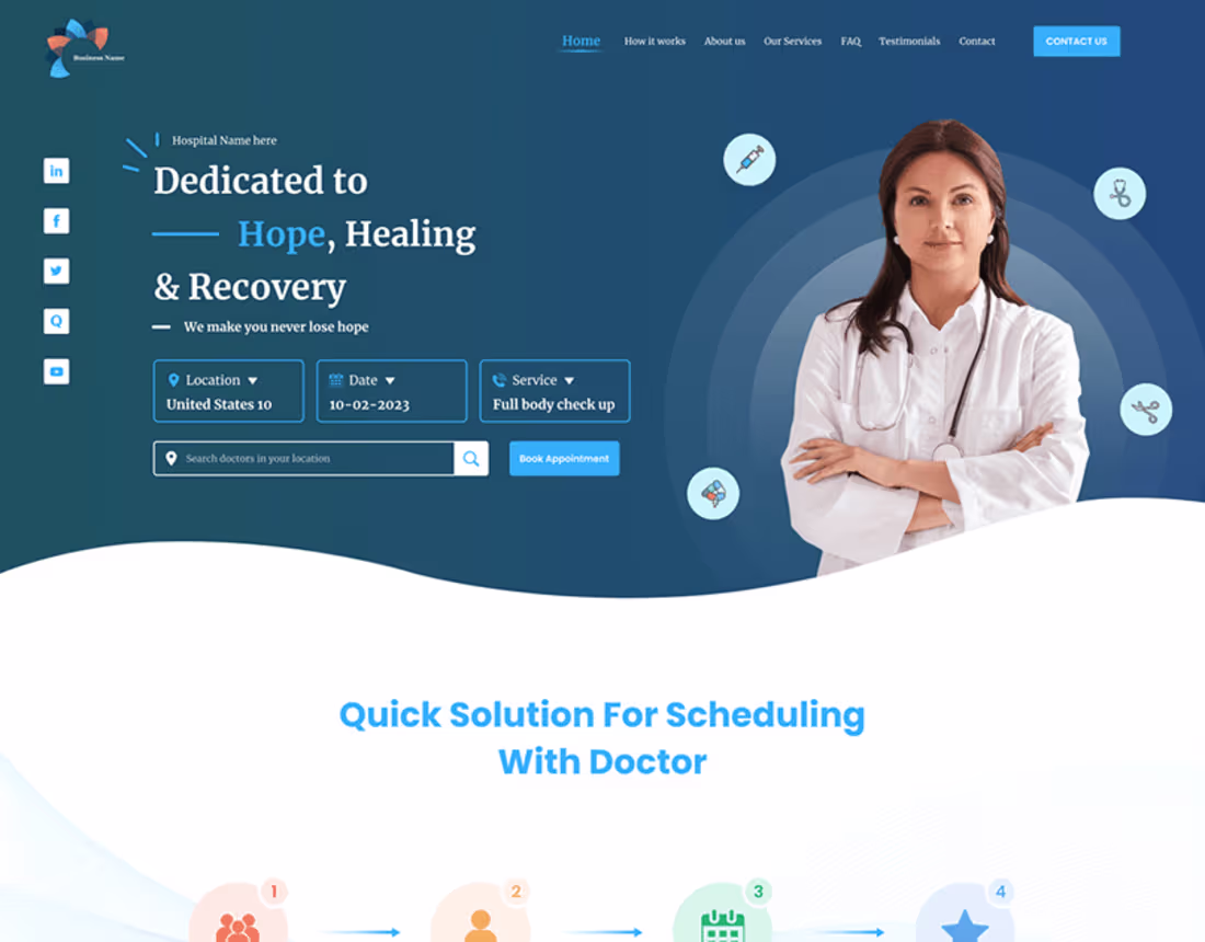 Cover image for Designed another Medical Webite 