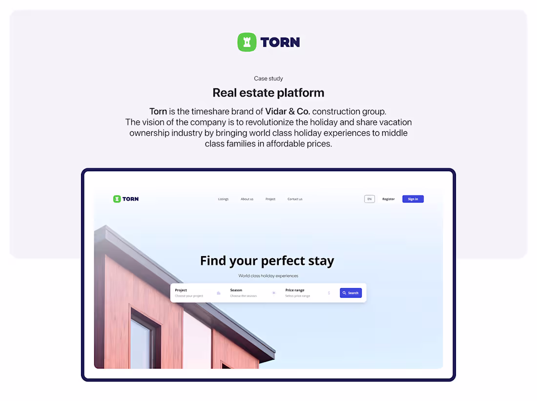 Cover image for TORN - Real Estate Platform