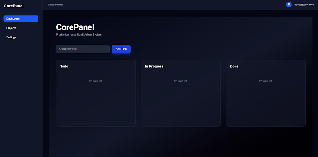 Cover image for CorePanel is a production-ready SaaS
