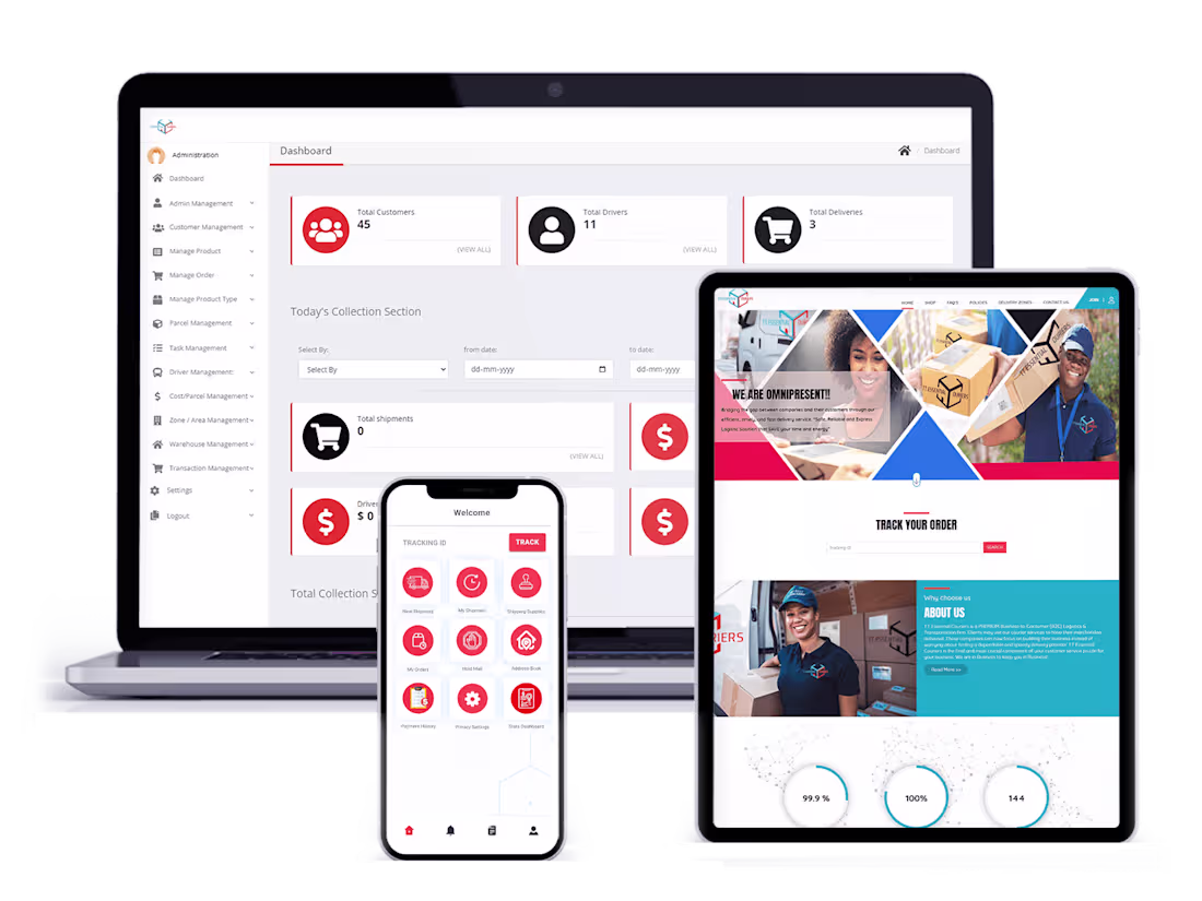 Cover image for Courier/ Parcel Delivery app development Solutions