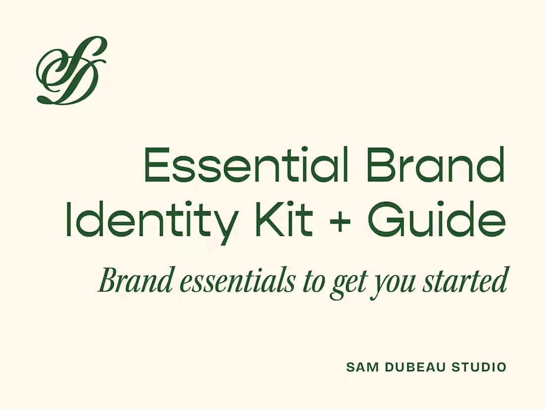 Cover image for Essential Starter Brand Kit