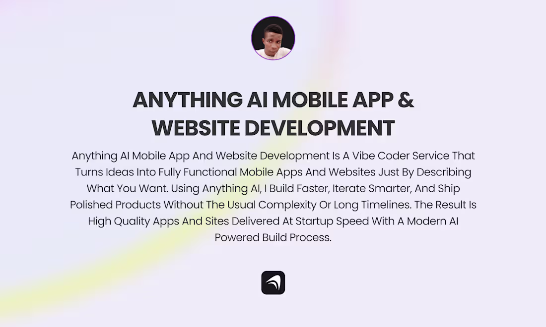 Cover image for Anything Ai Mobile App and Website Development