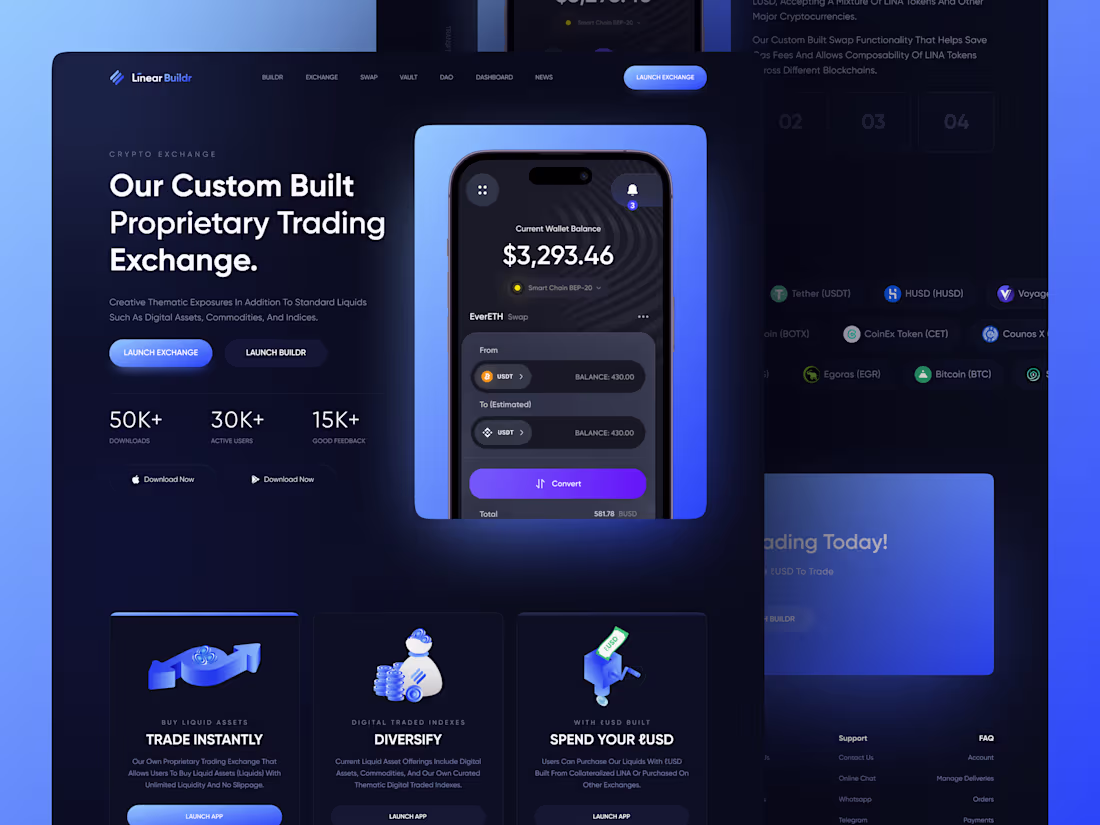 Cover image for Crypto Exchange UI Design