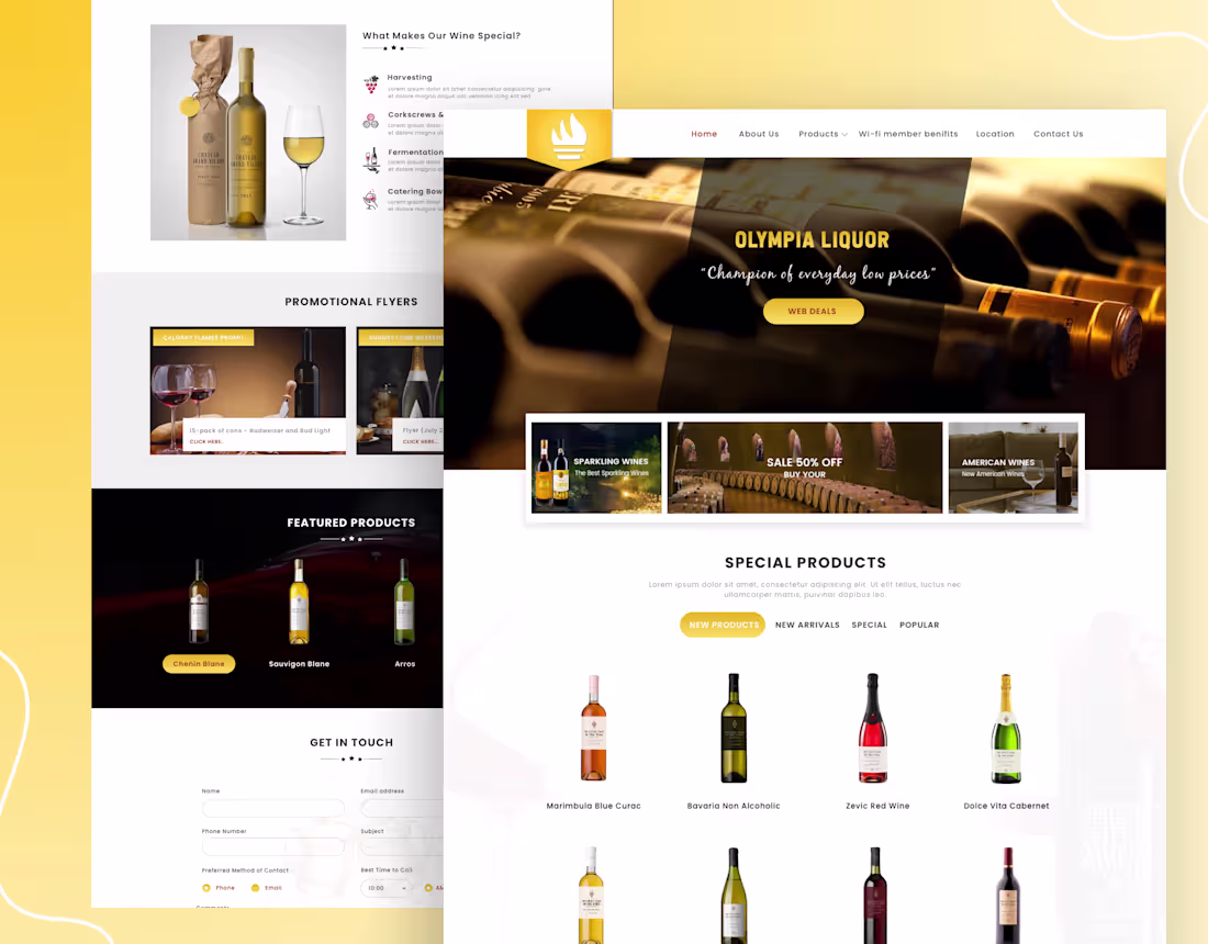 Cover image for Olympia Liquor - Website Design
