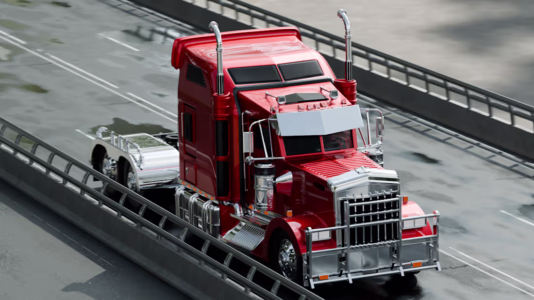 Cover image for Transformer truck 3D Renders.