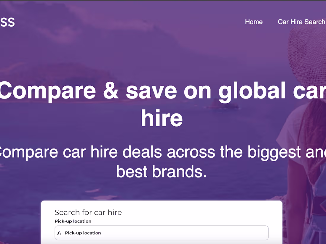 Cover image for Cheap Car Hire | Car Rental Price Comparison - Carruss.com