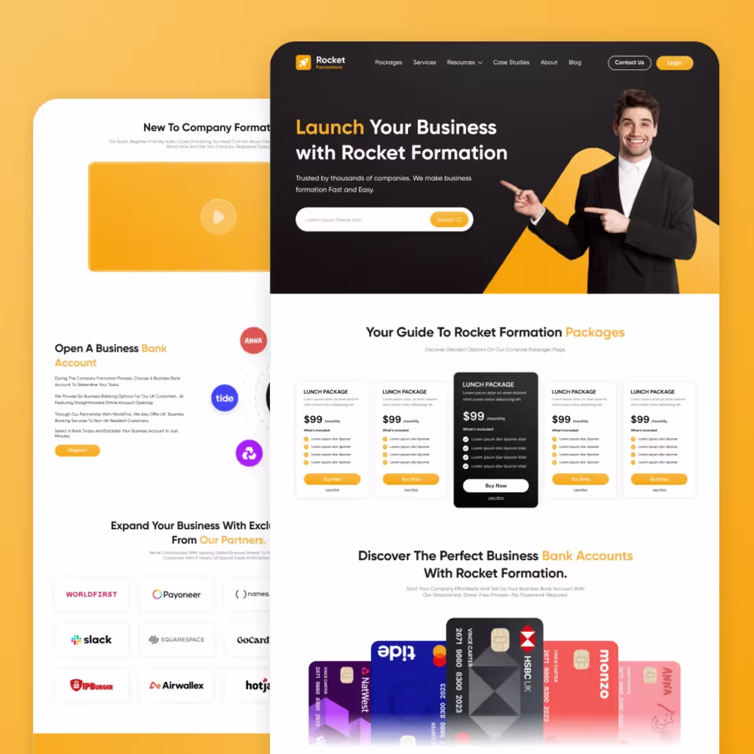 Cover image for Website design project for RocketFormations,