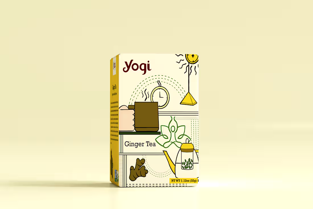 Cover image for Yogi Green Tea Packaging