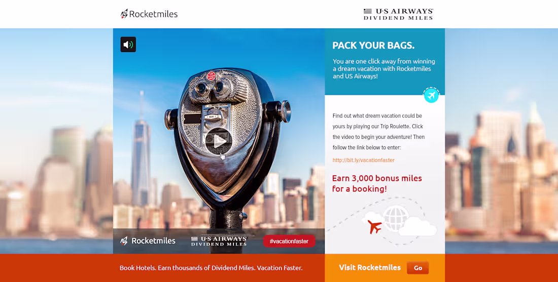 Cover image for Design a High-Converting Landing Page for Rocketmiles Deal