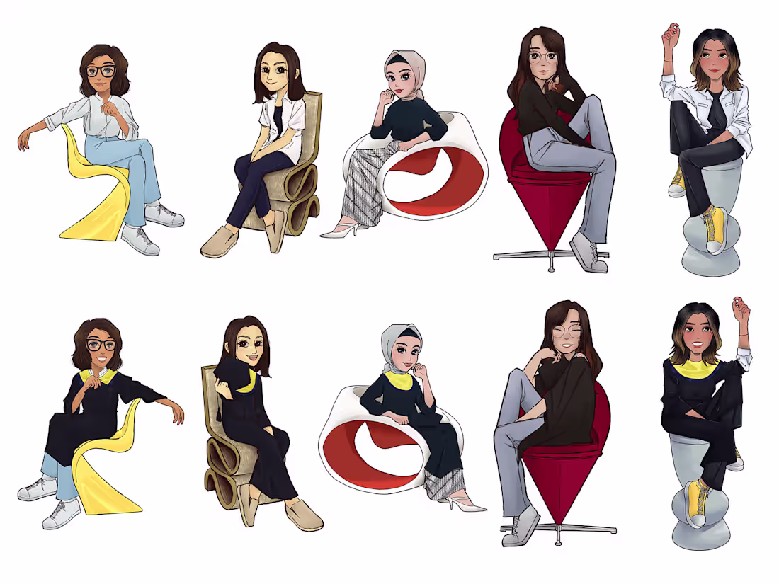 Cover image for Graduation Illustrations for Keychains