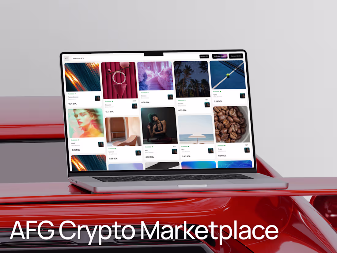 Cover image for AFG - Crypto Marketplace Concept