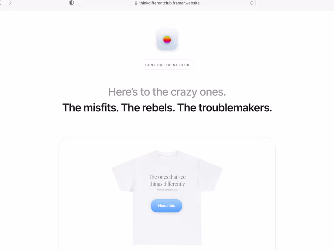 Cover image for Think Different Club