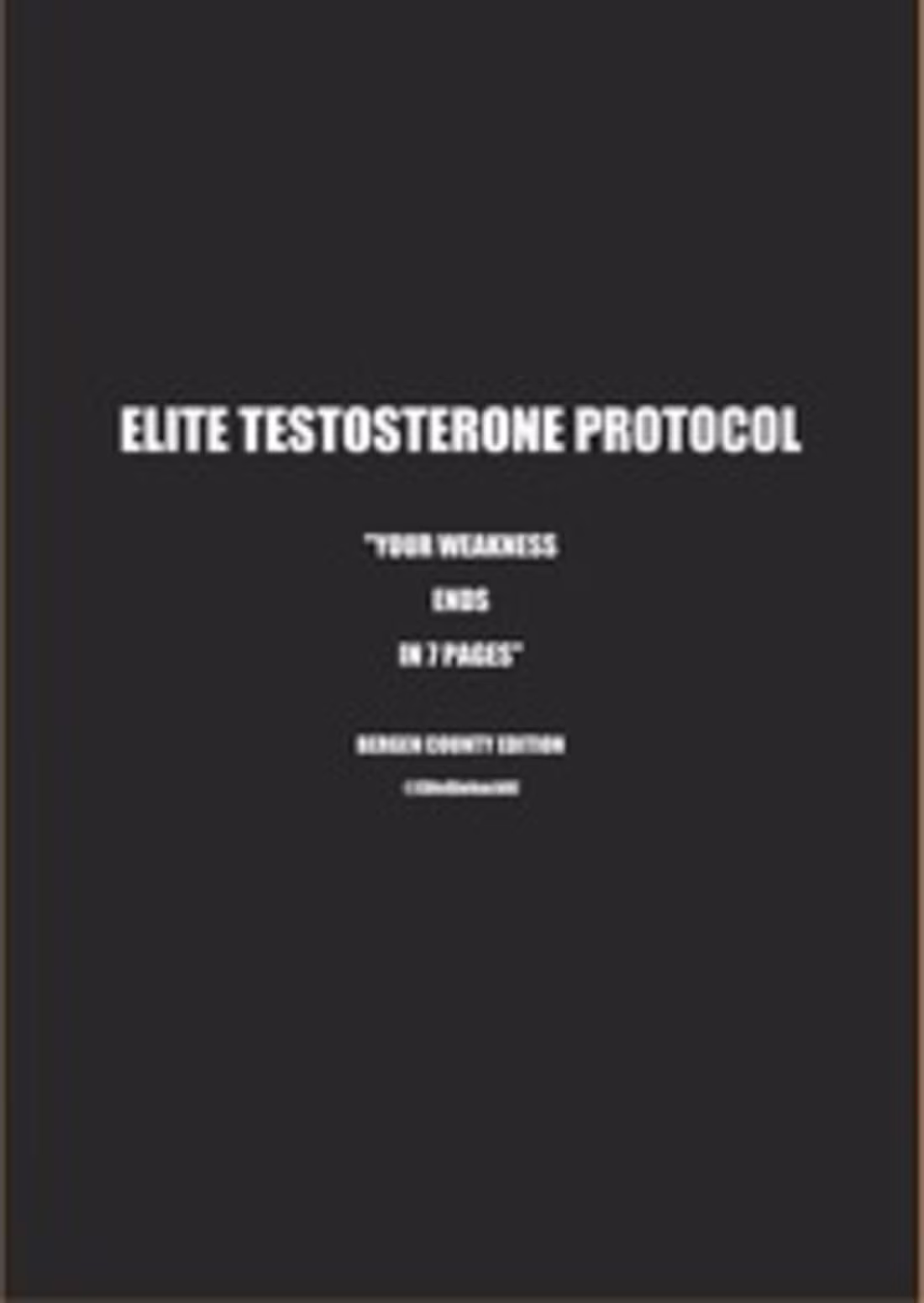 Cover image for Elite Testosterone Protocol Publication
