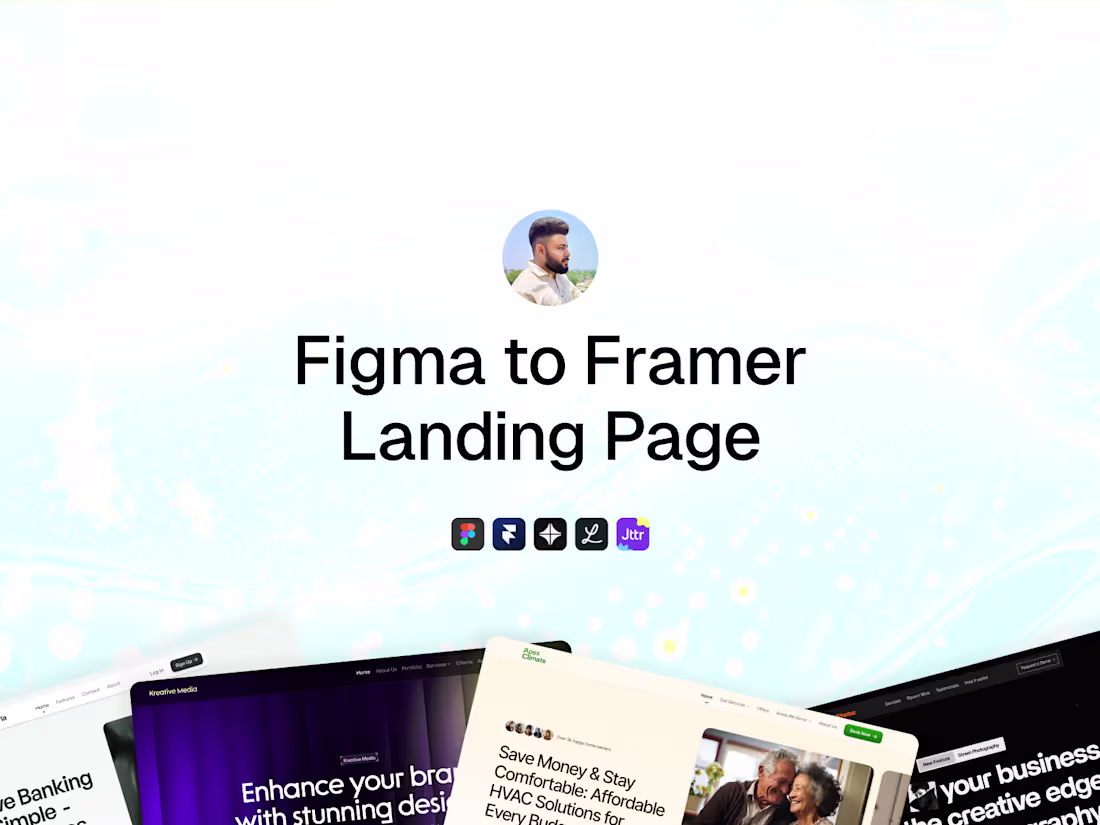 Cover image for Figma-to-Framer Landing Page Development