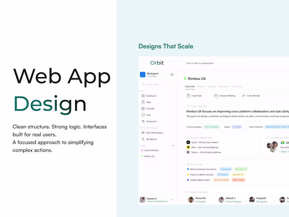 Cover image for Web App UX and Interface Design