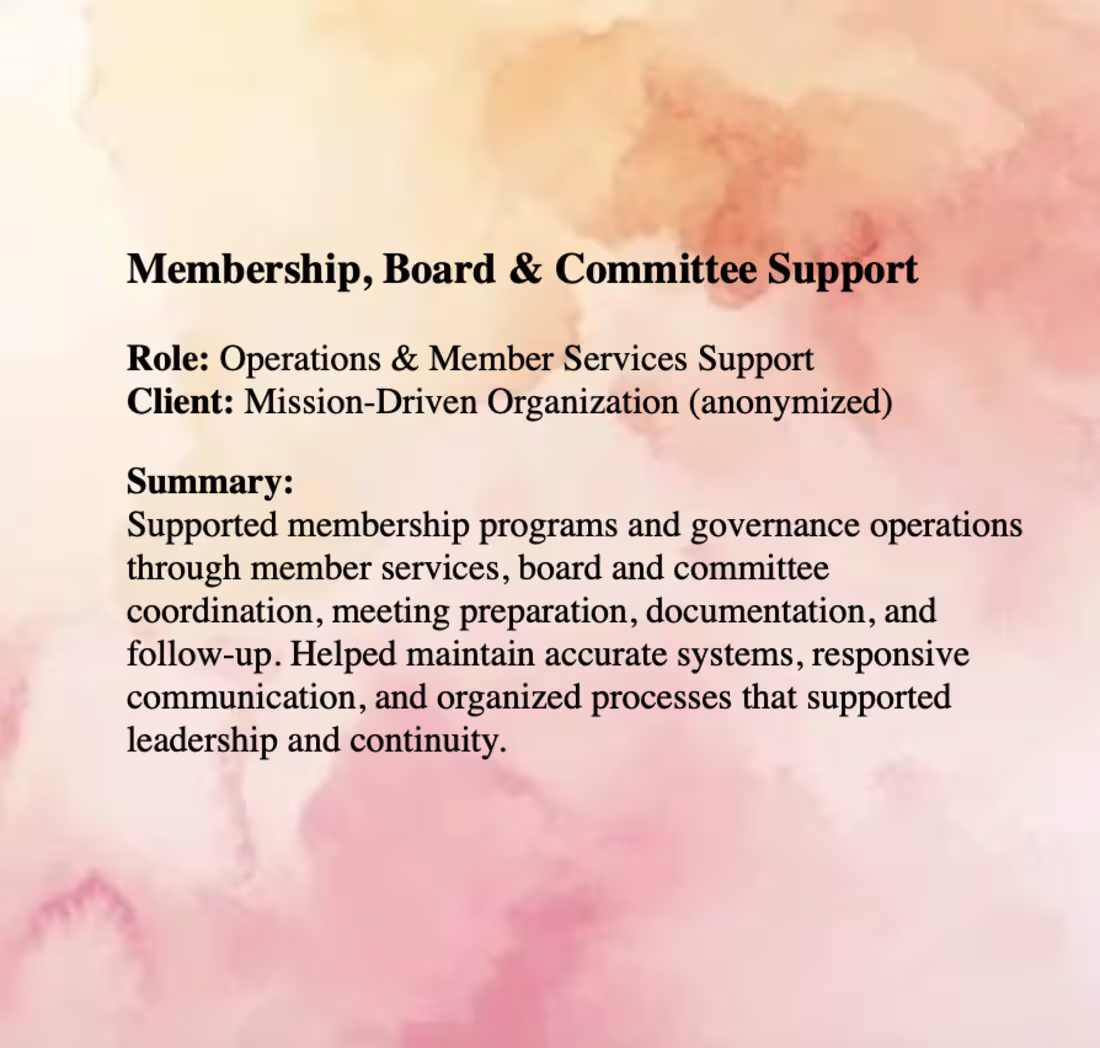 Cover image for Fractional Operations Support for Professional Association